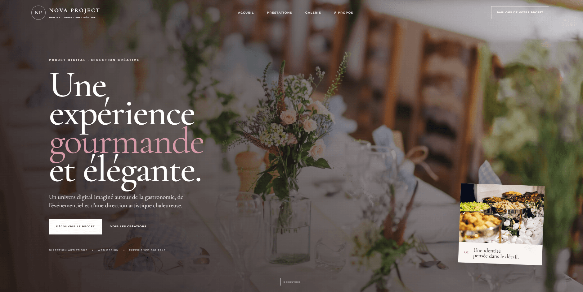 SITE TRAITEUR — projet NOVA